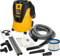 MIRKA Aspirateur Industriel Aspirateur Eau et poussière 25 litres/Tuyau d'aspiration/Puissance 1000 W/Adaptateur pour Ponceuse Inclus/Kit de Buses