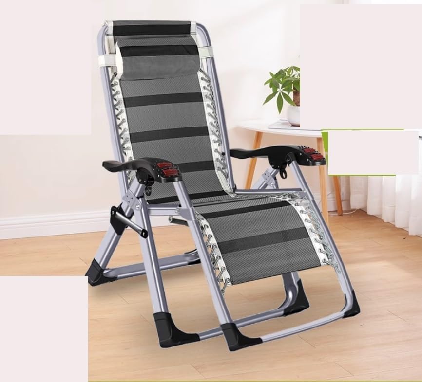 DANNMPX Chaise Longue Chaises Longues Pliantes Siège De Jardin Inclinable avec Oreillers pour Camping en Plein Air Patio Pelouse Pliante Relaxation