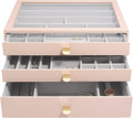 Stackers Blush Supersize Jewellery Box - Set of 3 (with Drawers)