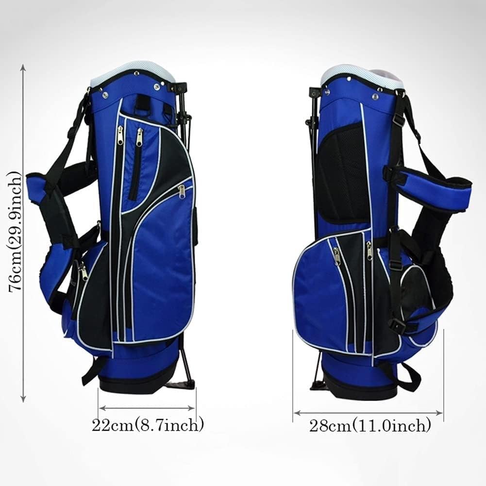 GVNFJKJK Sac deléger, Sac deavec Support for 7 à 9 Clubs, Sac Portable/Facile Nettoyer des Sacs Club 4 Voies Blue
