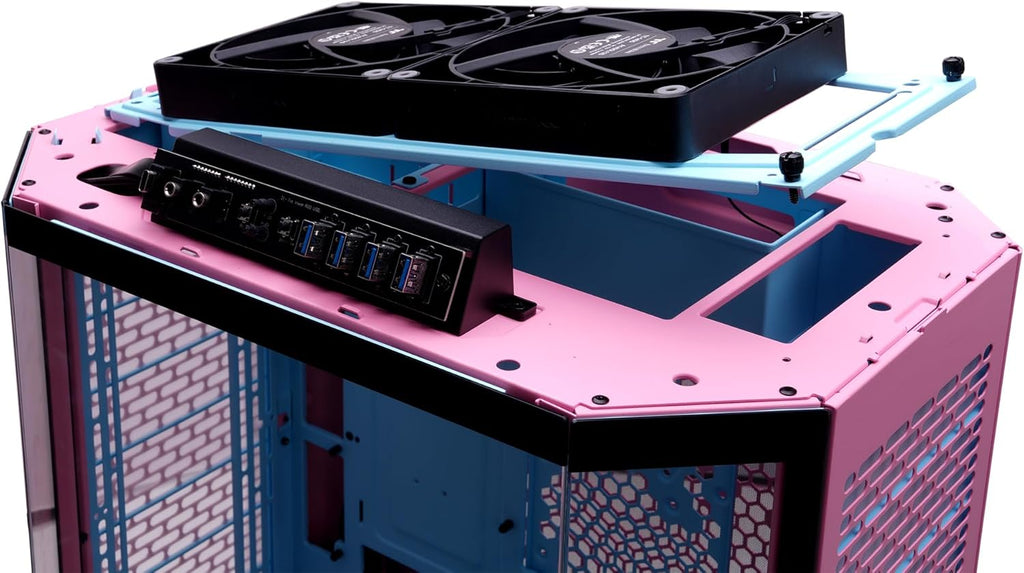 Thermaltake The Tower 600 Mid Tower Chassis | Hidden Connector | Bubble Pink