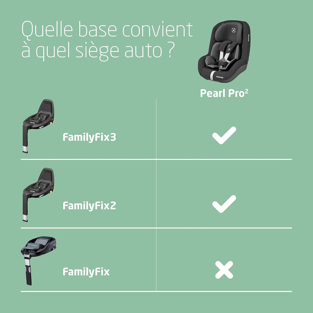Maxi-Cosi Pearl Pro² i-Size, Siège Auto Groupe 1, ISOFIX, Installation Dos Route et Face Route, de 6 mois à 4 ans (67-105 cm), Authentic Black