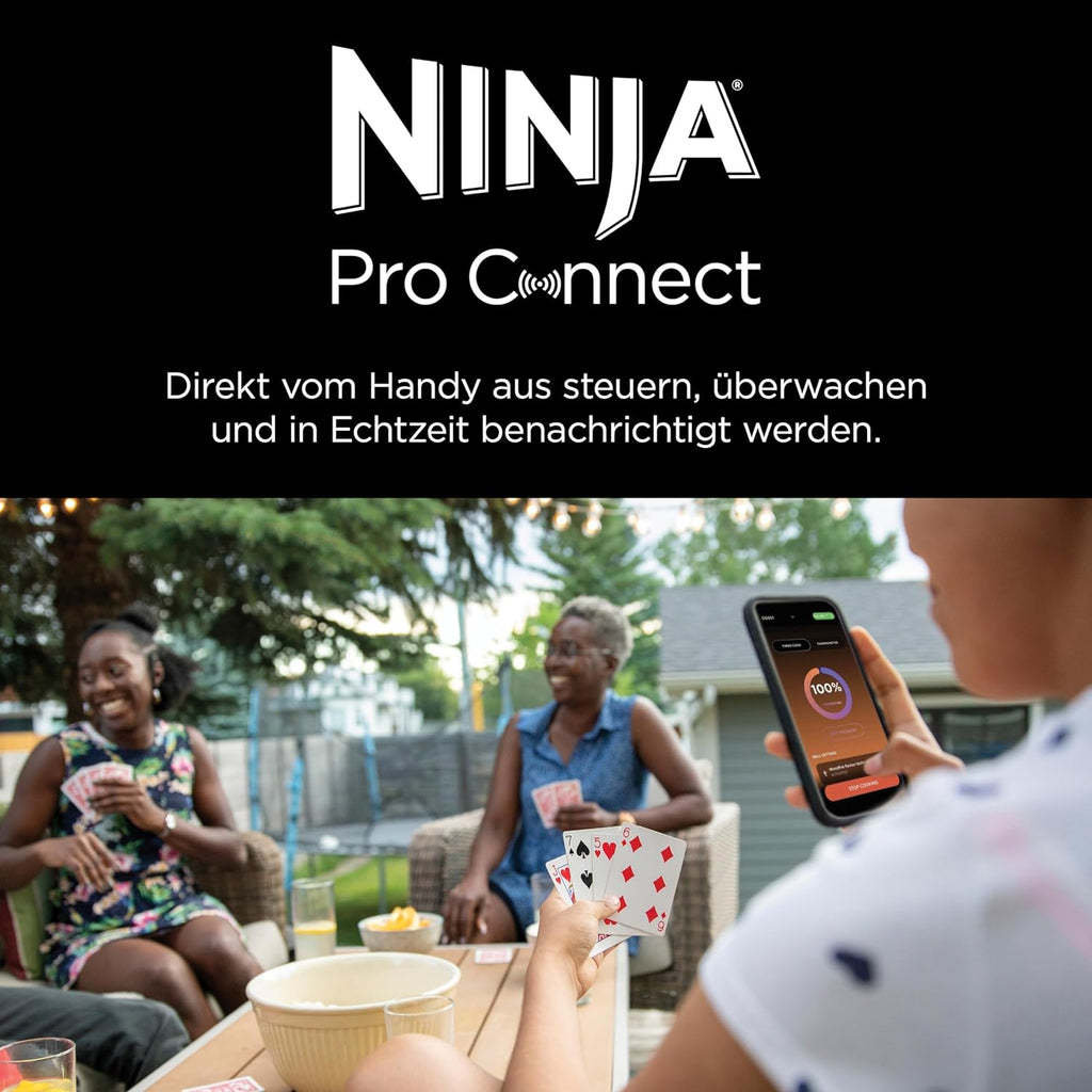 Ninja Woodfire Pro Connect XL Elektrischer BBQ Smoker Grill