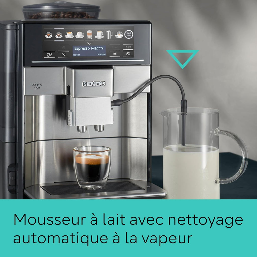 Machine a Cafe SIEMENS TE655203RW expresso entierement automatique EQ6 plus S500 - Anthracite
