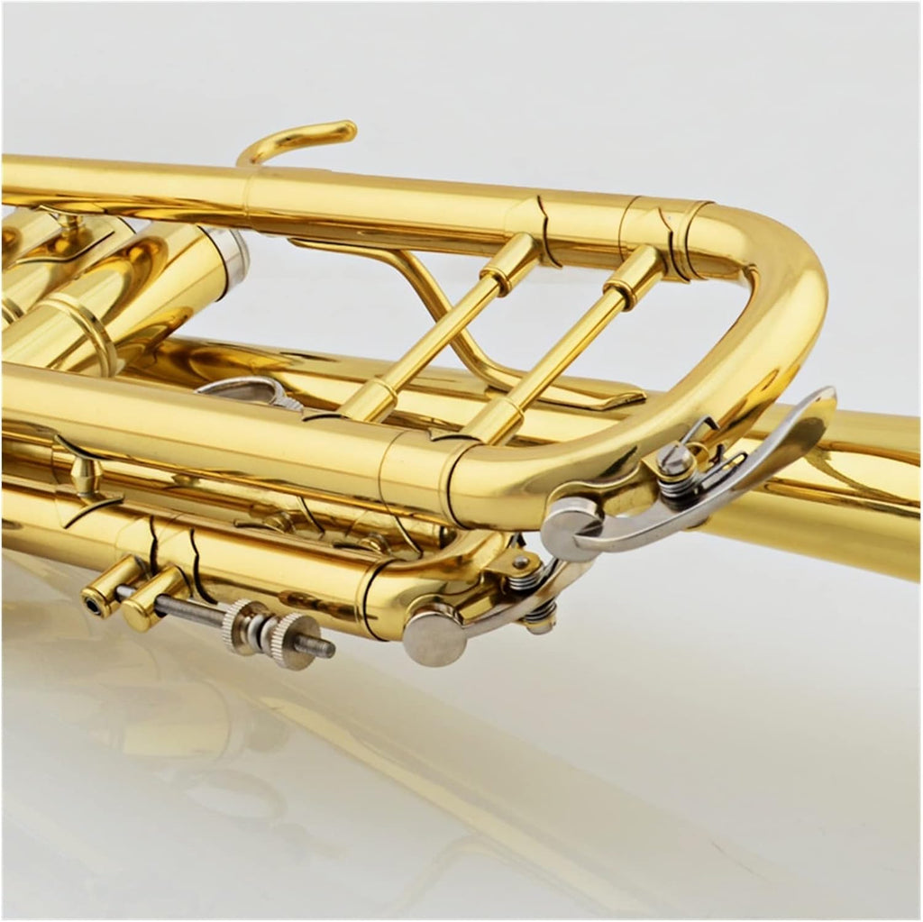 trompette débutant Trompette Instrument Musical Instrument Vent Trompette Cuivre B Trompette Plate Trompette Laiton