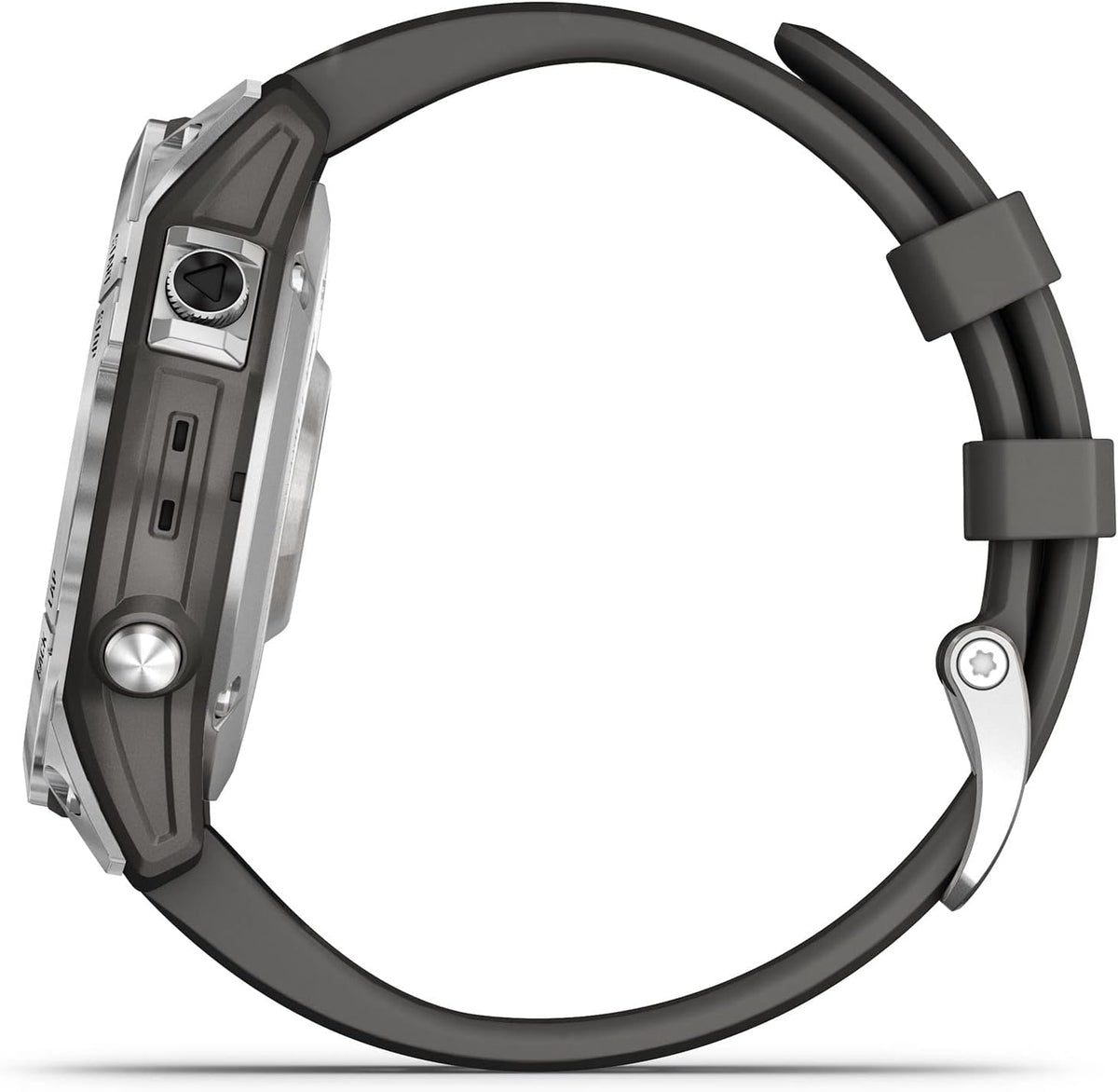 Fenix 7 - Montres GPS Multisports connectée Haute Performance - Silver avec Bracelet Gris - Boitier 47mm (Reconditionné)