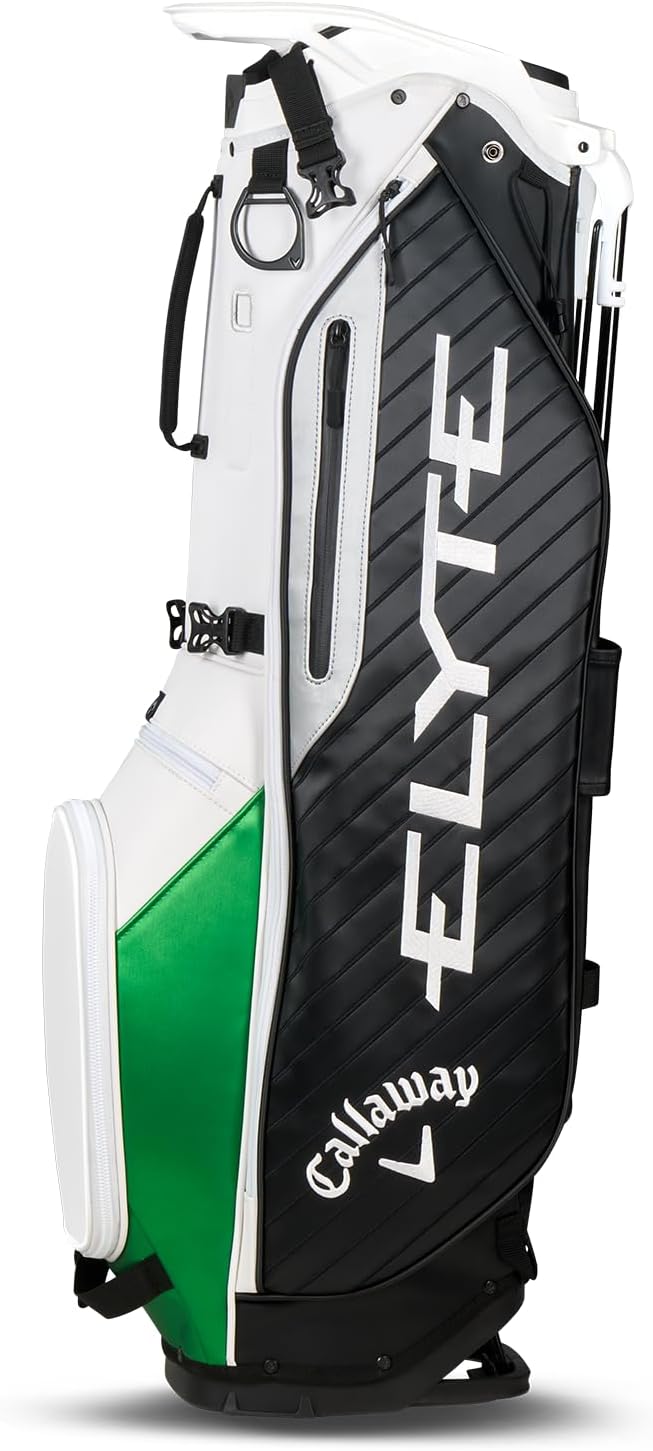 CallawayElyte Sac avec Support Blanc/Noir/Vert