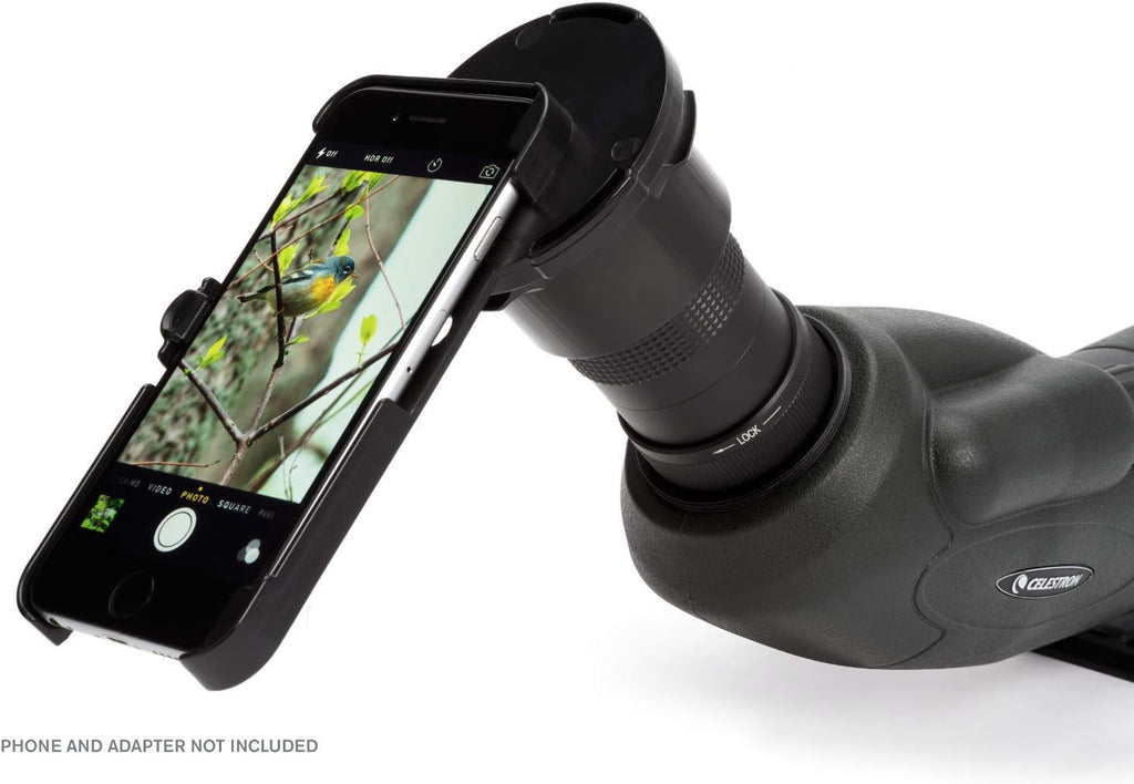 Celestron 52332 TrailSeeker 80mm Angled Spotting Scope Telescope, Black