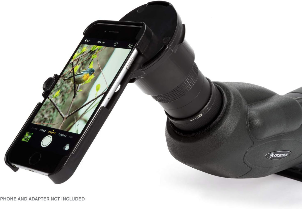 Celestron 52332 TrailSeeker 80mm Angled Spotting Scope Telescope, Black
