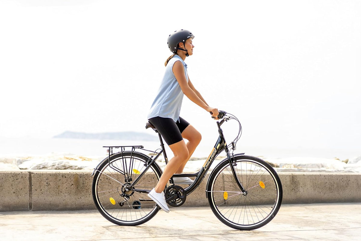 Chillaxx Bike Strada Premium City Bike de 26 et 28" – Vélo pour filles, garçons, hommes et femmes – Dérailleur 21 vitesses – Vélo de ville hollandais