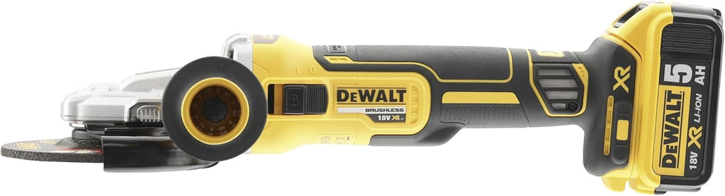 Meuleuse Burshless XR 18V 5Ah Li-Ion - DCG405NT-XJ - Meuleuse Électrique sans Fil avec Coffret TSTAK & Batterie XR 18V 4 Ah Li-Ion - DCB182-XJ - Compatible Avec Tous Les Outils