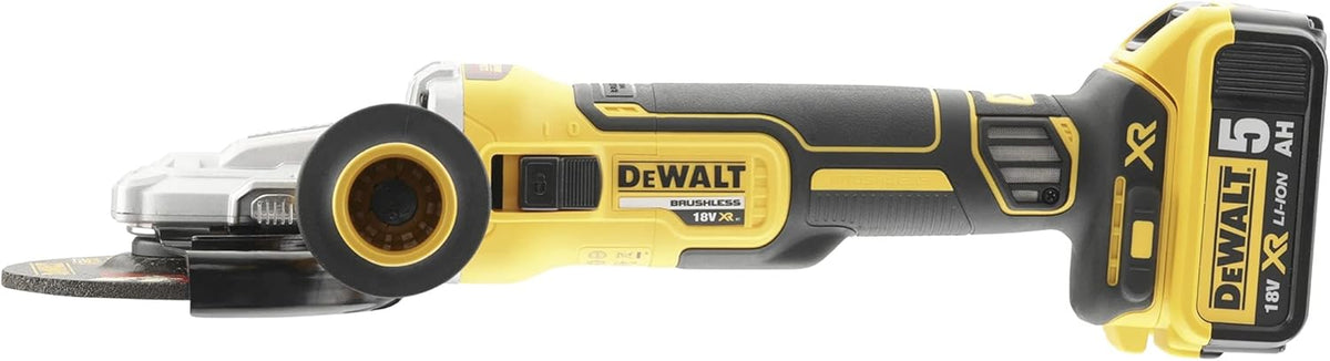 Meuleuse Burshless XR 18V 5Ah Li-Ion - DCG405NT-XJ - Meuleuse Électrique sans Fil avec Coffret TSTAK & Batterie XR 18V 4 Ah Li-Ion - DCB182-XJ - Compatible Avec Tous Les Outils