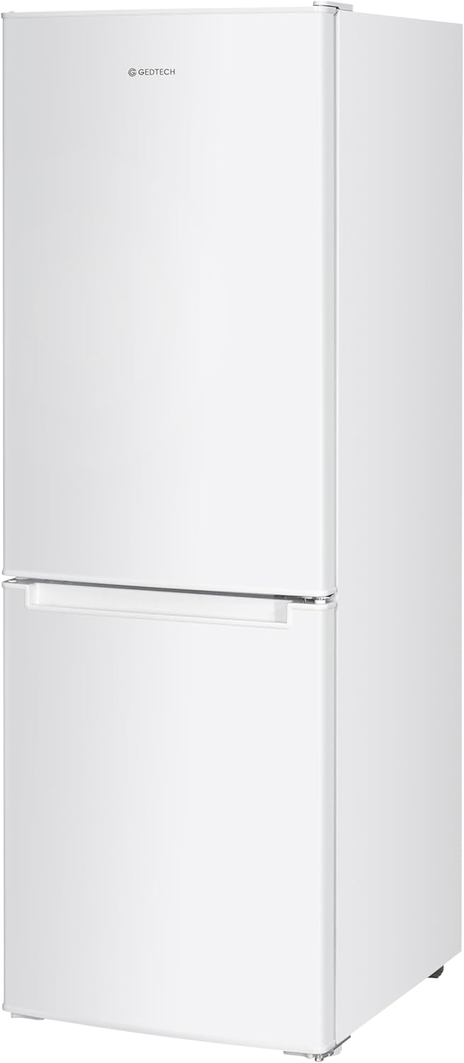 GEDTECH Réfrigérateur combiné congélateur bas 173L GCB173WH - Blanc - Hauteur 143cm