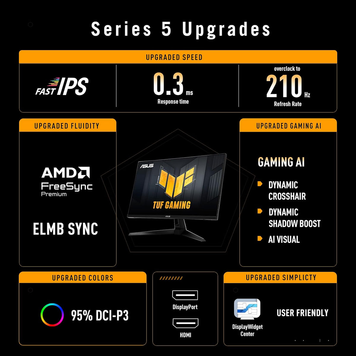 TUF Gaming VG27AQ5A - LED-Monitor - Gaming - 68.6 cm (27")