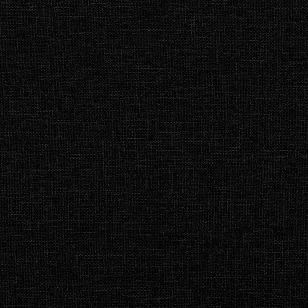 vidaXL Canapé à 2 Places Noir 140 cm Tissu