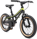 BIKESTAR Vélo Enfant en Aluminium pour Garcons et Filles de 4-5 Ans | Bicyclette Enfant 16 Pouces vélo de Montagne avec Freins en V | Noir Vert