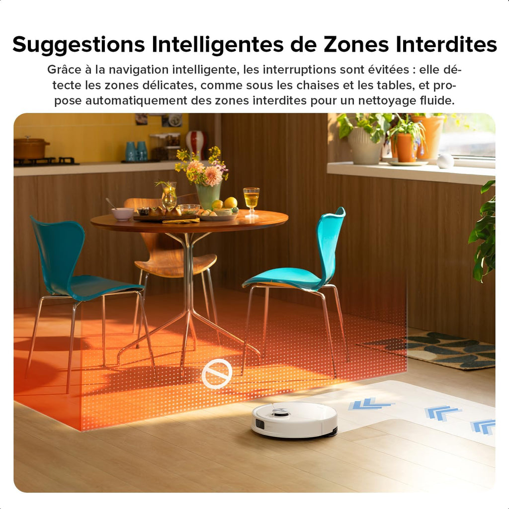 roborock Q10 S5 Set Robot Aspirateur Laveur, 10000 Pa Aspiration, Double Anti-emmêlement, Système VibraRise 2.0, Levage des Serpillères de 8 mm, Navigation PreciSense LiDAR, Évitement d'obstacles, APP