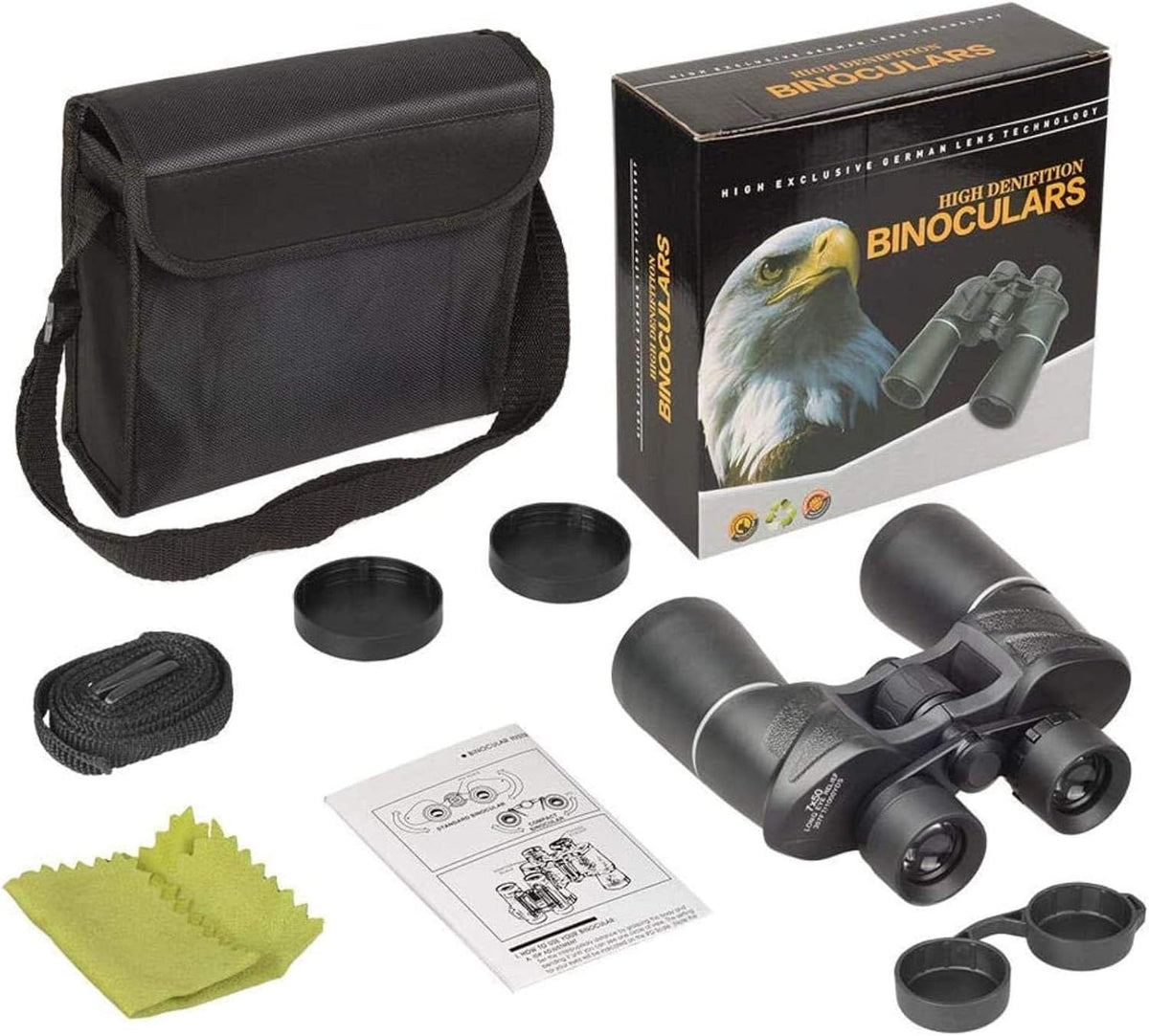 YSJNGF Portable, monoculaire, Jumelles 10x50, télescope lentilles optiques de l'objectif Optique pour Adulte Voyage, d'observation des Oiseaux,