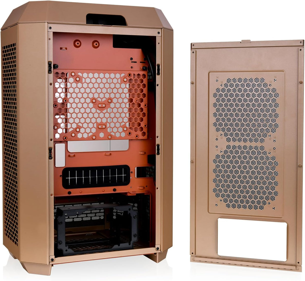 THERMALTAKE The Tower 300 | Boîtier Gaming Moyen Tour | Gravel Sand