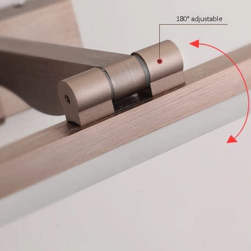 Applique murale LED réglable pour salle de bain, miroir de courtoisie moderne, éclairage de maquillage rotatif à 180°, éclairage intérieur pour toilettes et armoires, miroir avant