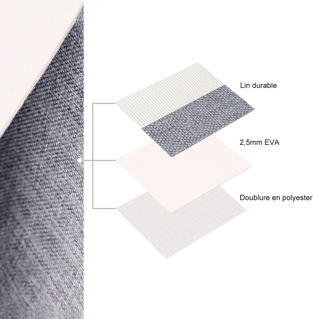 MANGATA Boîte de Rangement en Tissu Tissé, Panier Pliable en Toile Pour Vêtements, Jouets et Étagères, Gris Froid (Jumbo, Lot de 1)