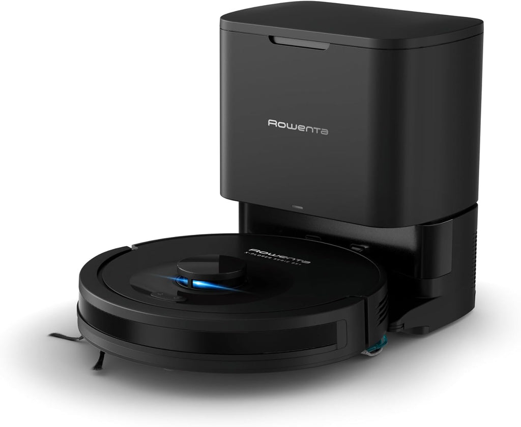 Rowenta X-PLORER Serie85+, Aspirateur robot laveur, 6000Pa, Détection laser 360°, Vidage automatique de la poussière, RR87D5FE, Noir
