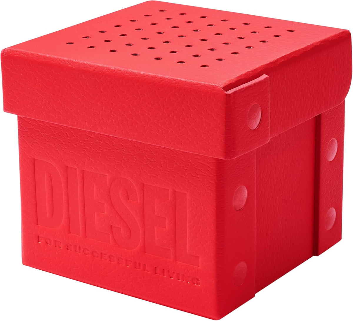 Diesel Montre Mega Chief pour Homme, Mouvement chronographe avec Bracelet en Silicone ou synthétique