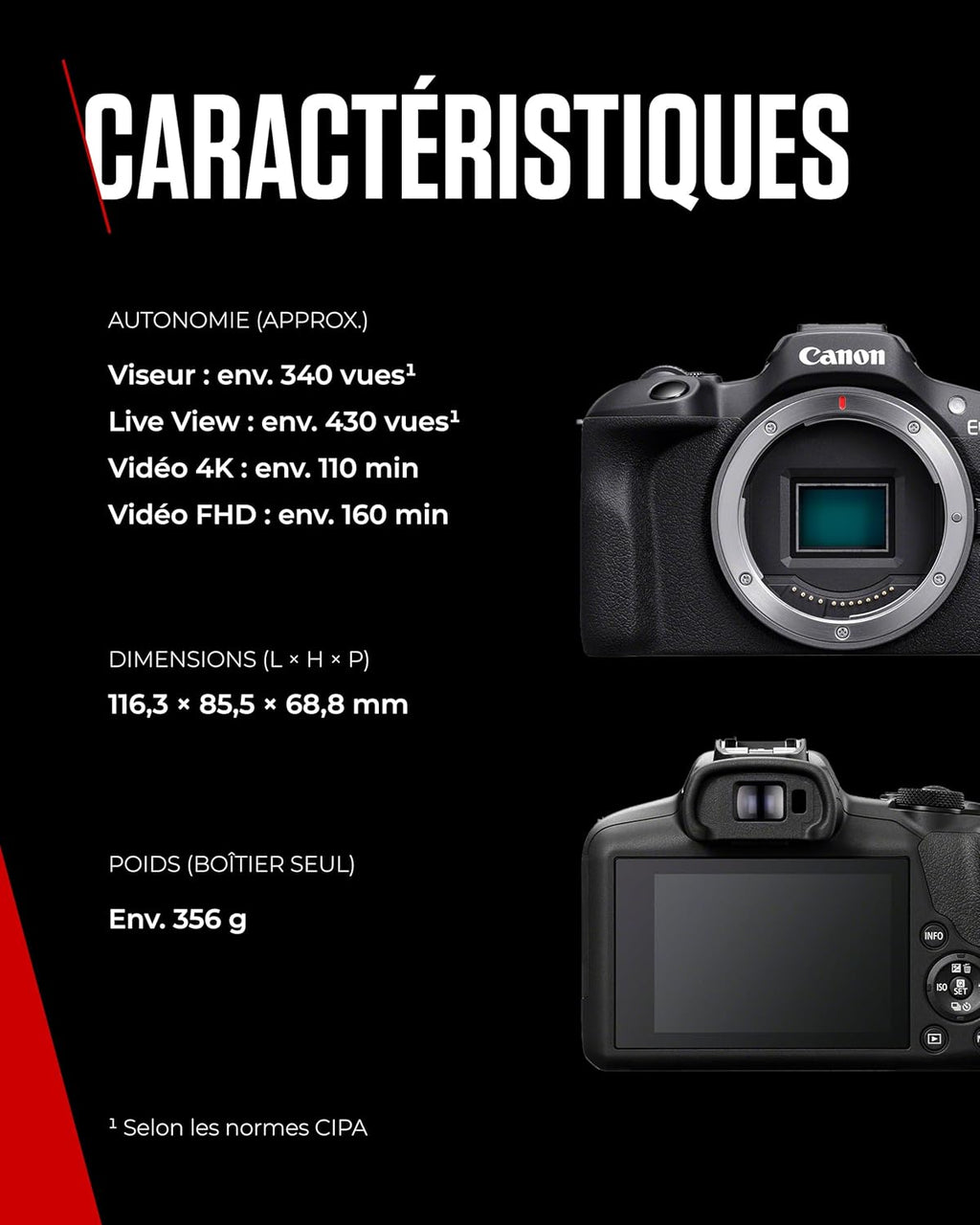 Canon EOS R100 Appareil Photo avec Objectif RF-S 18-45mm F4.5-6.3 is STM, Appareil Photo Hybride APS-C, Autofocus CMOS Dual Pixel, Vidéo 4K, Prise de Vue en Continu Jusqu’à 6,5 IPS, Wi-FI & Bluetooth