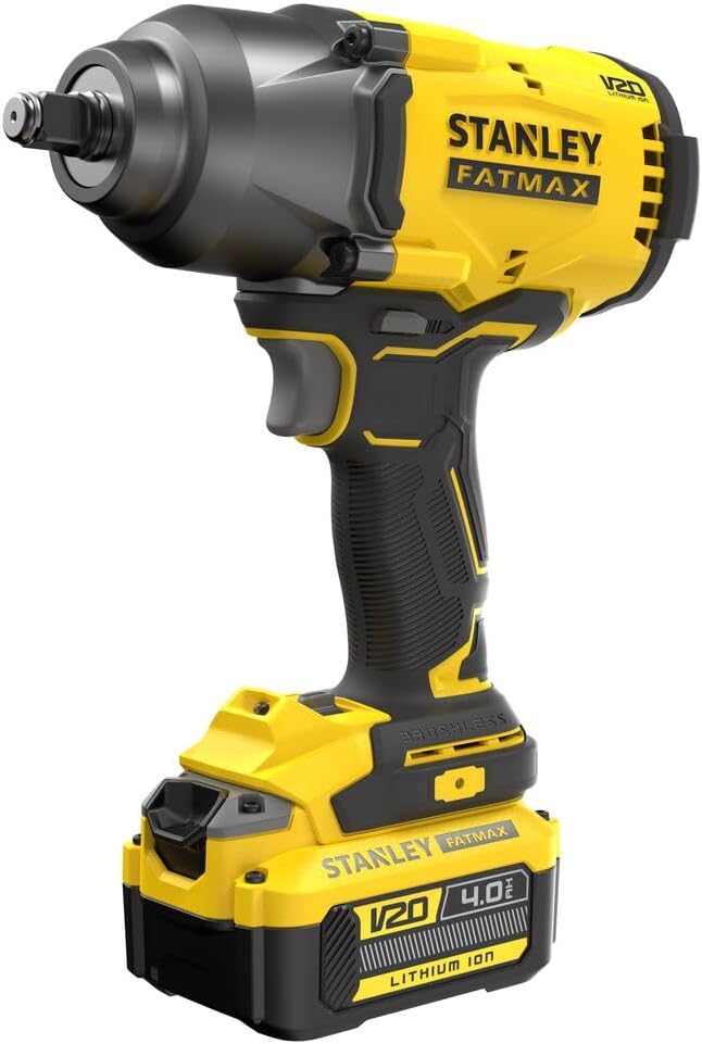 Boulonneuse a chocs - STANLEY FATMAX V20 - SFMCF940M1-QW - 1/2 Brushless 950 Nm - Lithium 18V - 1 Batterie 4Ah