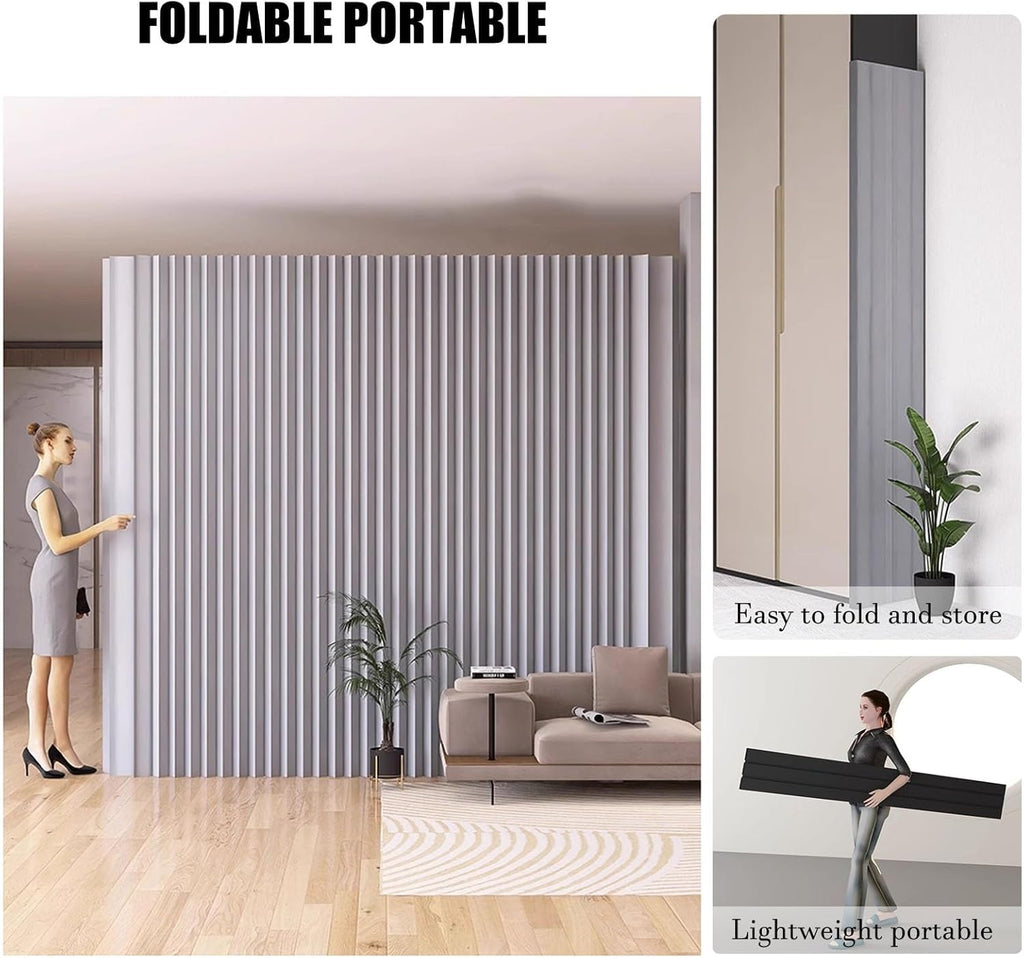 Paravent Interieur Cloison De Séparation Pliable En Papier, Séparateur De Chambre Intérieure Moderne, Partition De Bureau De Diviseur De Mur Indépendante Pour La Décoration De La Chambre À Coucher Du