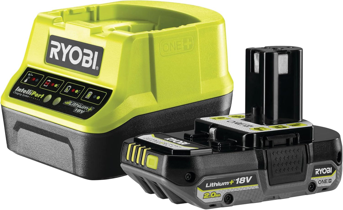 Visseuse à chocs 18 volts ONE+, sans fil, BRUSHLESS - 300 Nm - réception hex 1/4" - 1 Batterie 2Ah + Chargeur Rapide - 17 Emboutsde vissage