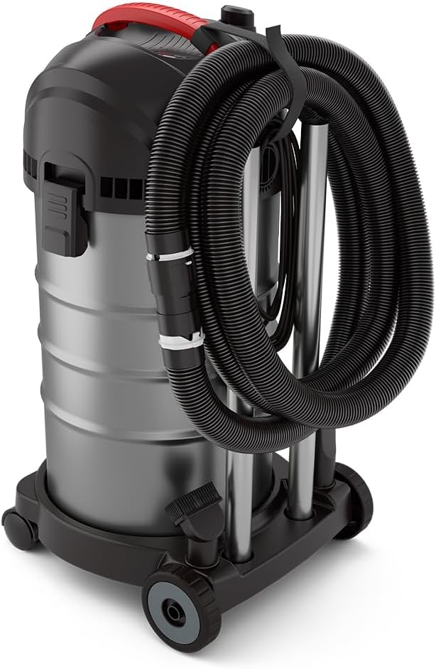 MENZER Aspirateur de Sécurité (Aspirateur Eau et Poussière) VCM 330, Classe de Poussière M, 30 litres, Équipement Antistatique Complet