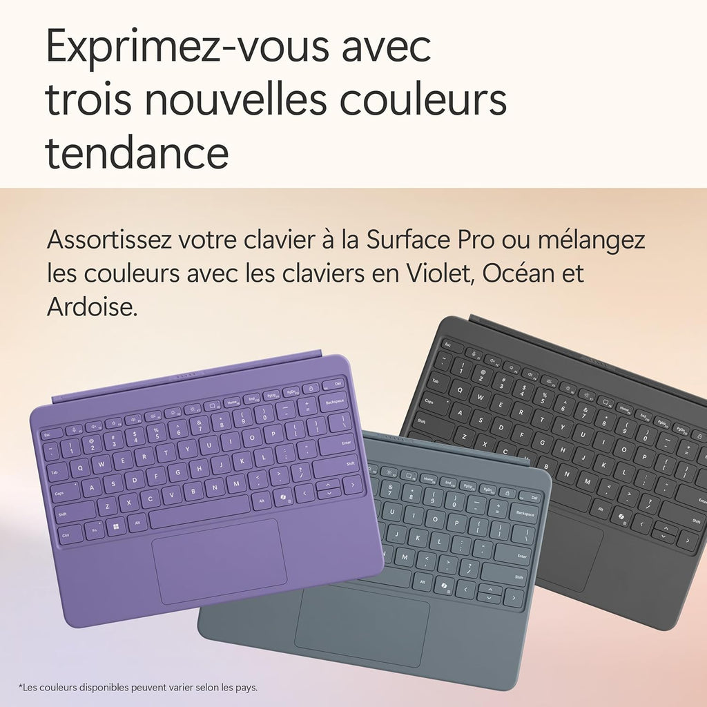 Microsoft Surface Pro | Copilot+ PC | Ecran Tactile LCD 12” | Snapdragon X Plus | 16Go RAM | Stockage 512Go | Dernier Modèle | Platine