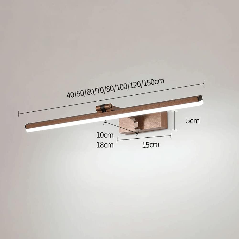 Applique murale LED réglable pour salle de bain, miroir de courtoisie moderne, éclairage de maquillage rotatif à 180°, éclairage intérieur pour toilettes et armoires, miroir avant