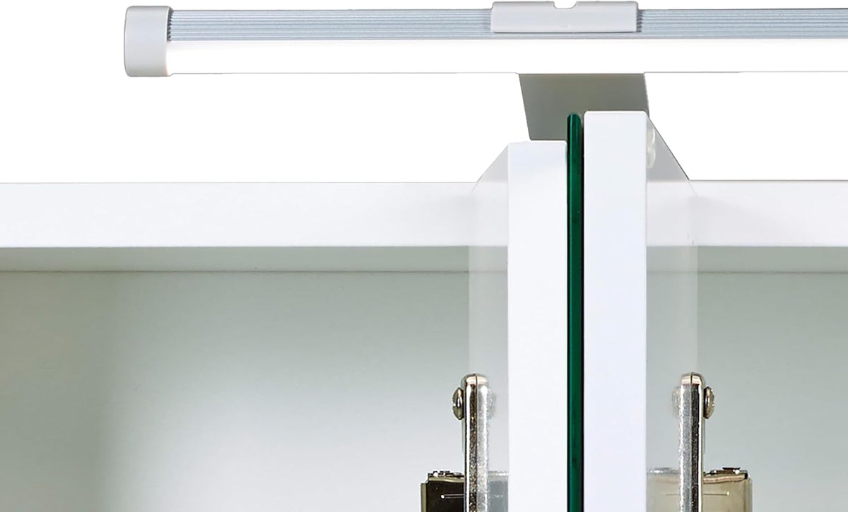 Schildmeyer 125353 Armoire De Toilette avec Miroir, Matériau Dérivé du Bois, Blanc, 80 x 75 x 16 cm