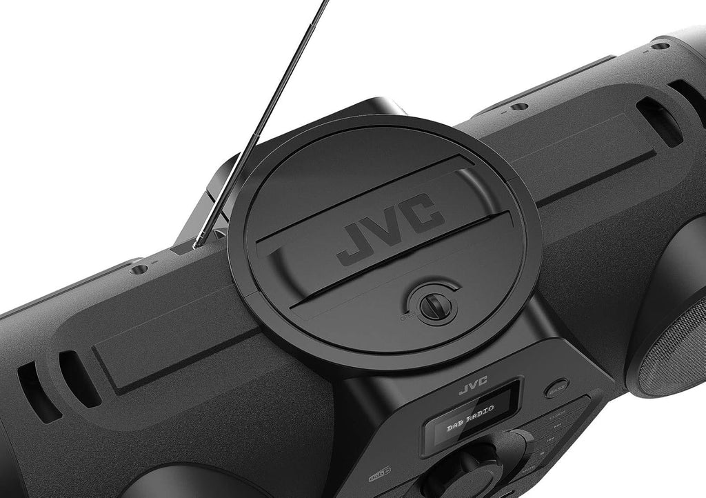 JVC - Boomblaster Dab 2 x 30 Watt, Dab+, FM, Bluetooth, CD, USB, Line-in RV-NB300DAB Noir
