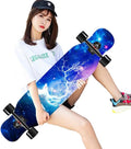 SilteD Longboard Planche à roulettes pour débutants, 8 couches en érable concave, pour garçons, adultes, filles et garçons