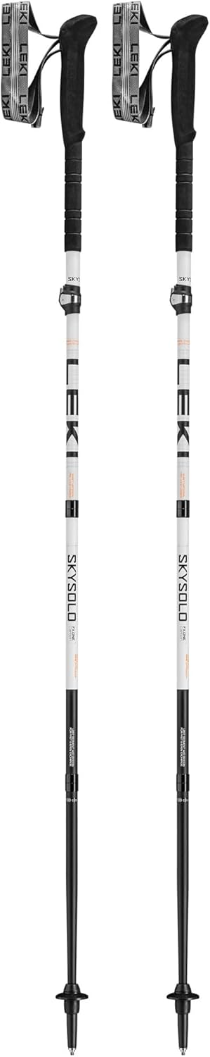 LEKI Skysolo FX.One Carbon Bâtons de randonnée Pliables et légers pour la randonnée à Thru et l'alpinisme