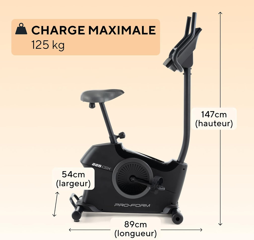 ProForm 225 CSX Vélo d'appartement, Noir