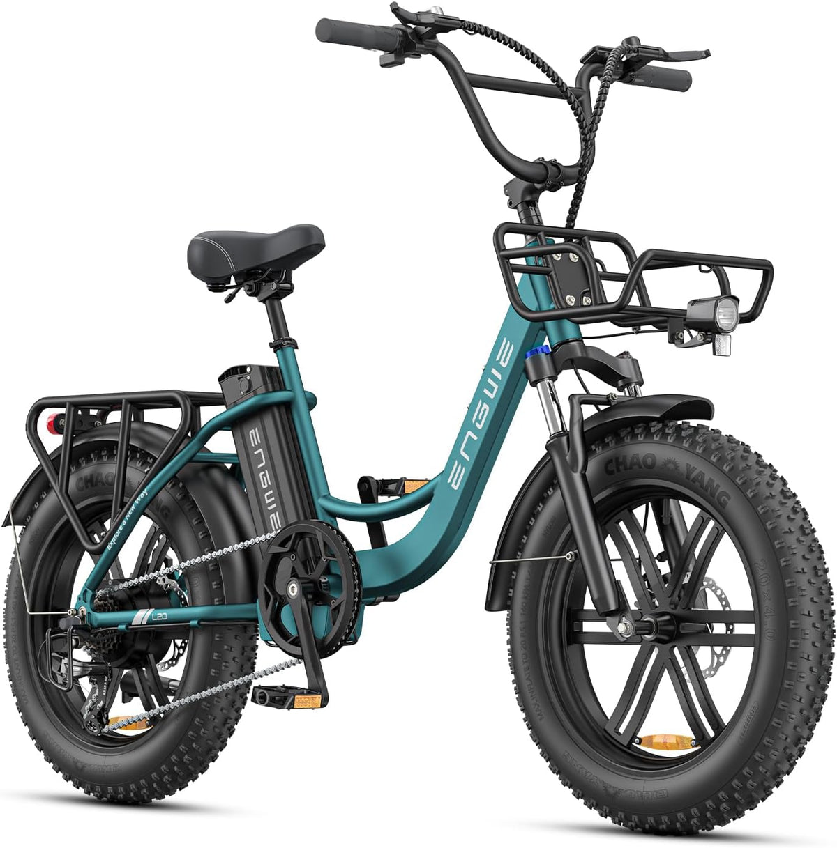 ENGWE Velo Electrique Homme 20 Pouces-vélo électrique 48V 13Ah Batterie, VTT Electrique Adulte Homme 7 Vitesses avec écran LCD, 25km/h avec Moteur 250w, autonomie jusqu'à 120km L20/L20 Boost