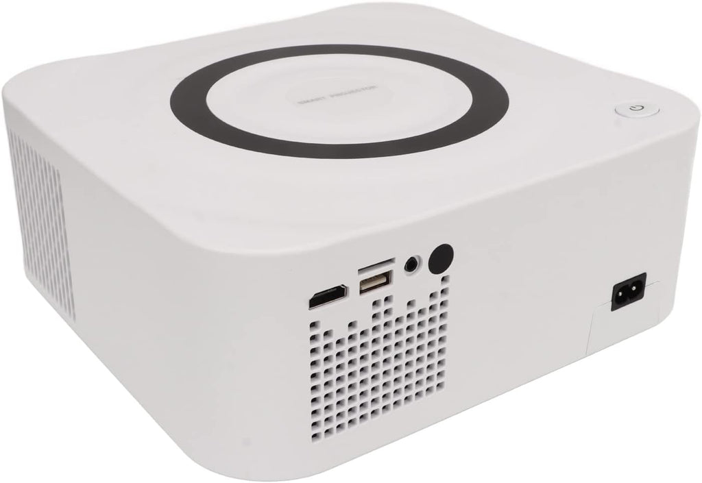 Accueil Projecteur WiFi 2.4G 5G, Projecteur Correction de la Distorsion Trapézoïdale à Télécommande pour Les Jeux (Prise UE)