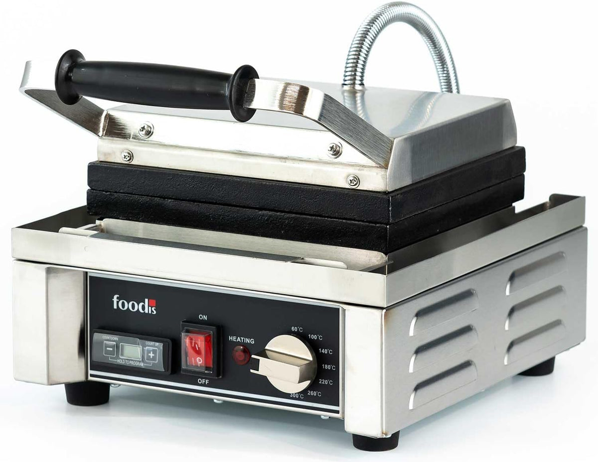 foodis Gaufrier et Croque Monsieur 1700W avec indicateur de Chauffage & Minuteur - Appareil a Gaufre Ronde avec regulation de la Temperature 60-300°C - Machine a Gauffre, Waffle Maker