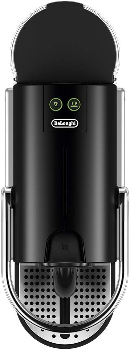 Nespresso Machine à café à capsules DeLonghi EN 124.S Pixie Silver | 1260 W | 0,7 L | Panneaux latéraux à capsules recyclées, métal argenté
