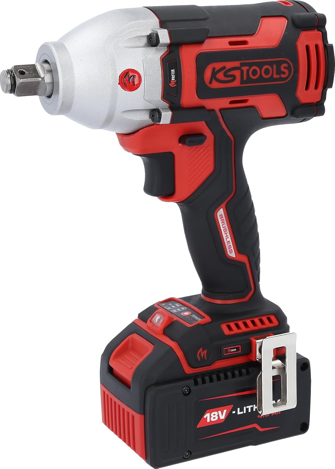 KS Tools 515.6100 eMONSTER Jeu de 9 tournevis à percussion sans fil 1/2"