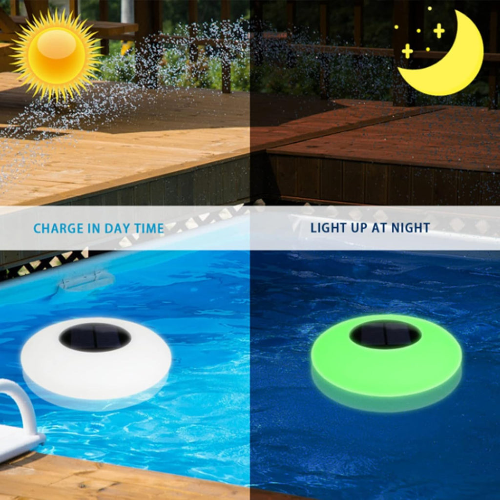 CASEGO Lampe Flottante à Eau Solaire Éclairage Décoratif Double Usage Convient pour Jardin Piscine Pelouse Camping et Autres Scènes