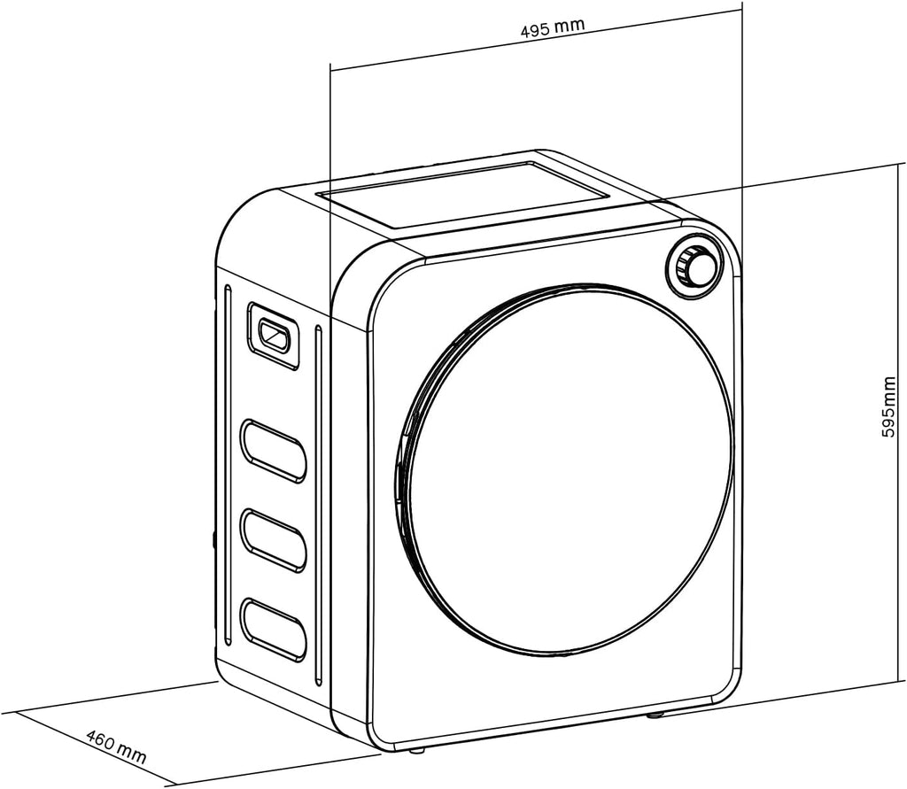 Sèche-linge électrique GreenBlue 3kg GB410