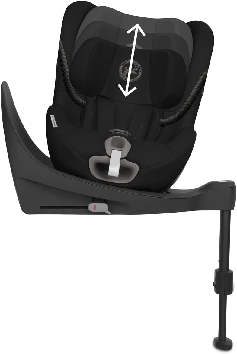 CYBEX Gold Siège Auto Enfant Sirona S2 i-Size, De 3 mois à 4 ans environ, Max. 18 kg, Compatible avec SensorSafe, Moon Black