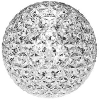 Kartell Mini Planet, Lampe de Table à batterie, Cristal, diamètre 16 cm