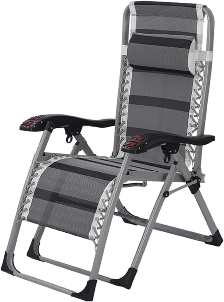 DANNMPX Chaise Longue Chaises Longues Pliantes Siège De Jardin Inclinable avec Oreillers pour Camping en Plein Air Patio Pelouse Pliante Relaxation