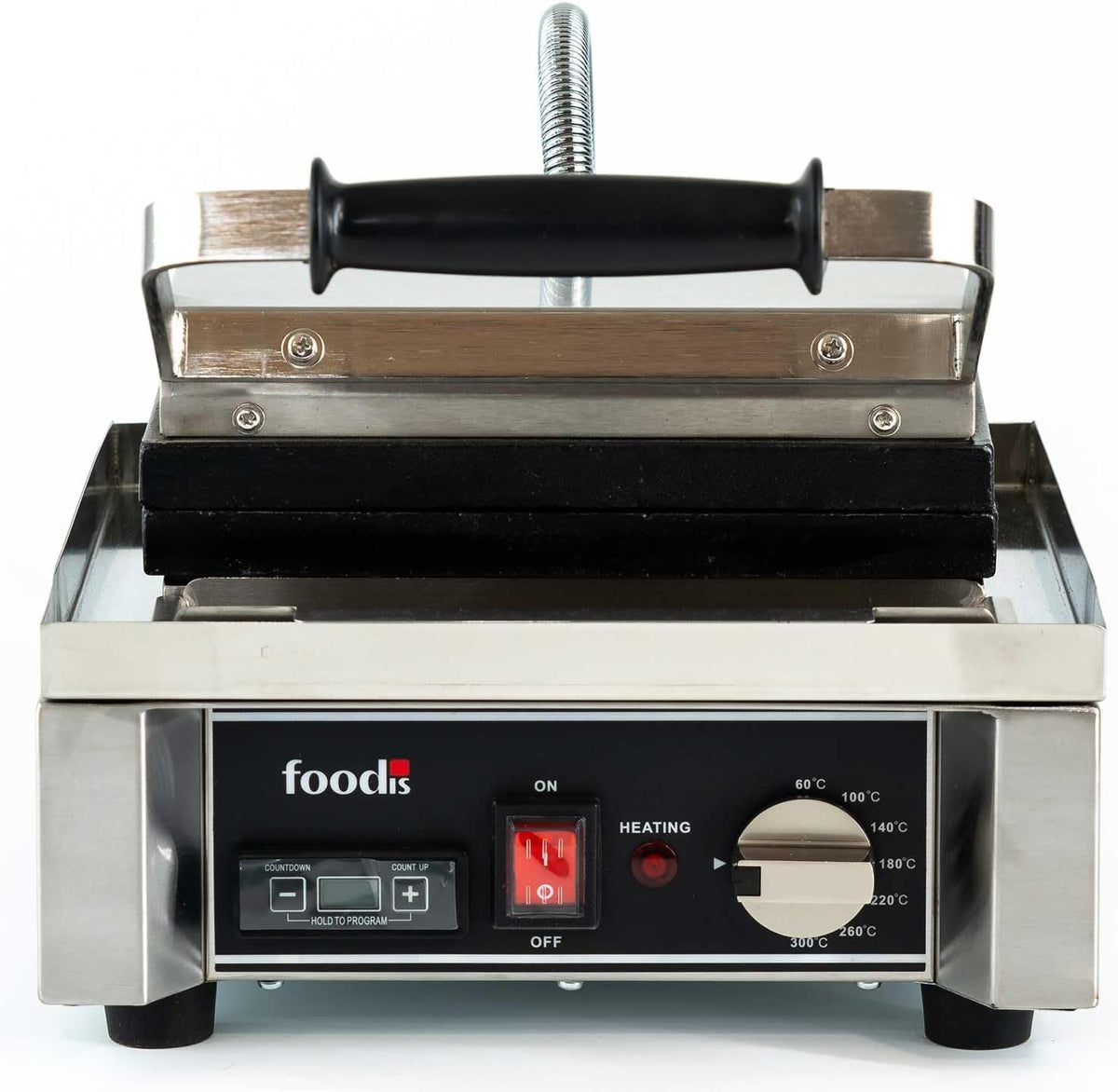 foodis Gaufrier et Croque Monsieur 1700W avec indicateur de Chauffage & Minuteur - Appareil a Gaufre Coeur avec regulation de la Temperature 60-300°C - Machine a Gauffre, Waffle Maker